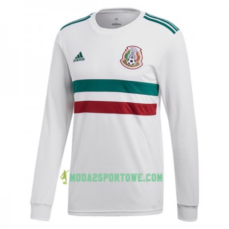 Koszulka Meksyk Mistrzostwa Świata 2018 Wyjazdowe Stroje Piłkarskie Długi Rękaw